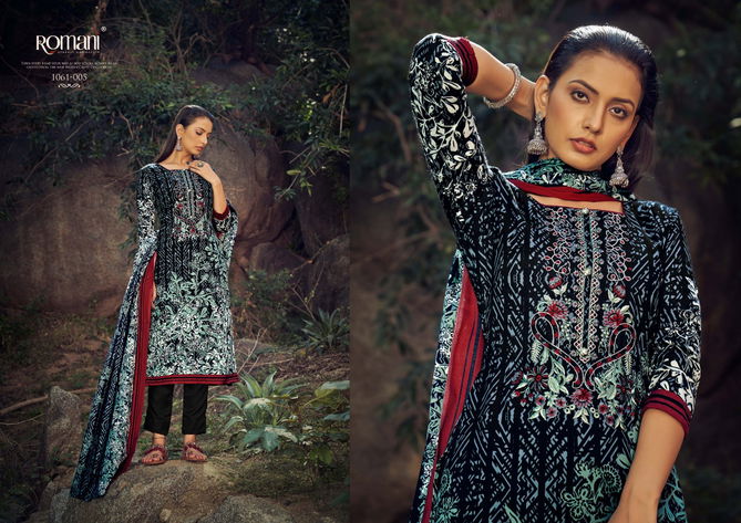 Maria B By Romani Winter Wear Pashmina Printed Dress Material Wholesalers In Delhi
